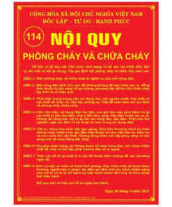 bảng nội quy pccc