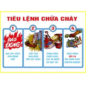 bảng tiêu lệnh pccc