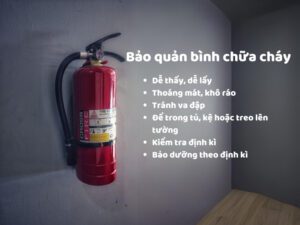 Cách bảo quản bình chữa cháy