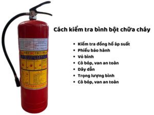 Cách kiểm tra bình bột chữa cháy