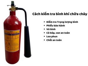 Cách kiểm tra bình chữa cháy khí CO2