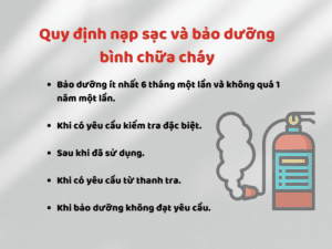 Quy định nạp sạc và bảo dưỡng bình chữa cháy