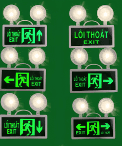 Đèn exit kết hợp sự cố